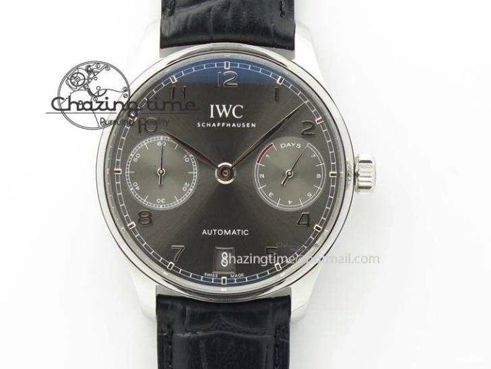 MIROTIME 0212 Affordable Portuguese Real PR Real Annual Calendar IW5035 ZF 1:1 Best Edition White Dial Blue Markers on Blue Leather Strap A 7143